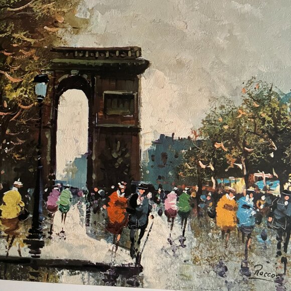 Vintage Fine art print by Gellman Arc de Triomphel By Rocoo 16" x 20" - Picture 4 of 7